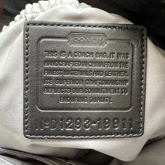 COACH Diaper Bag w / Dust Bag & Changing Mat!! Vintage!!(Rare!!) - Picture 8 of 12